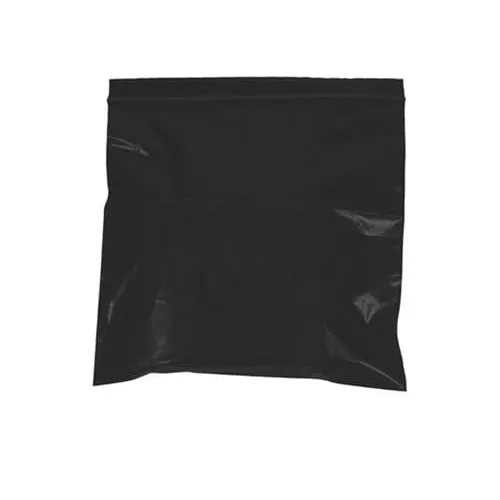 3" x 5" - 2 mil Black Reclosable Poly Bags