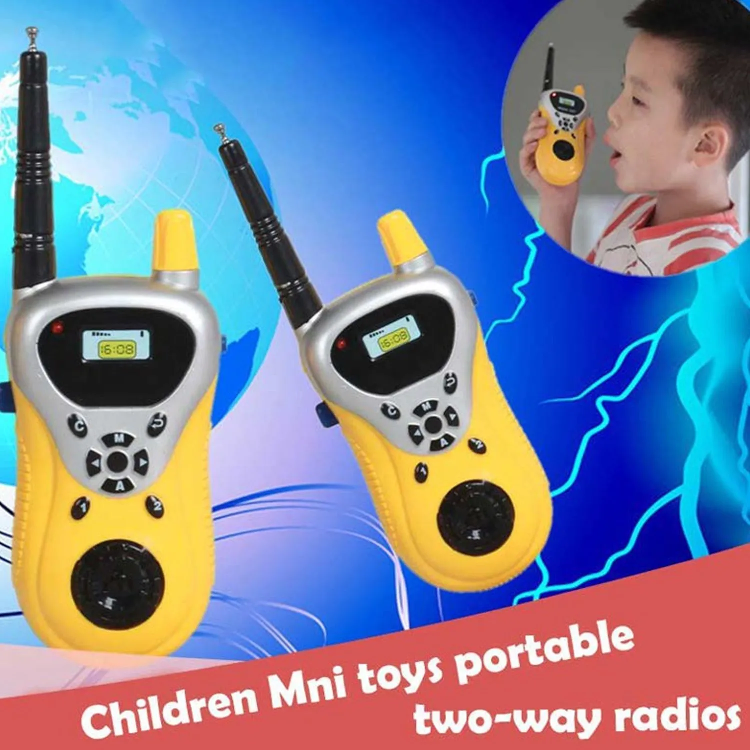 4481 Walkie Talkie Toys for Kids 2 Way Radio Toy for 3-12 Year Old Boys Girls, Up to 80 Meter Outdoor Range