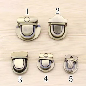 5Pcs/lot Duck tongue lock DIY Handwork Luggage Accessories Doctor Bag mortise lock Bronze Colors 5 Design pick your own Design