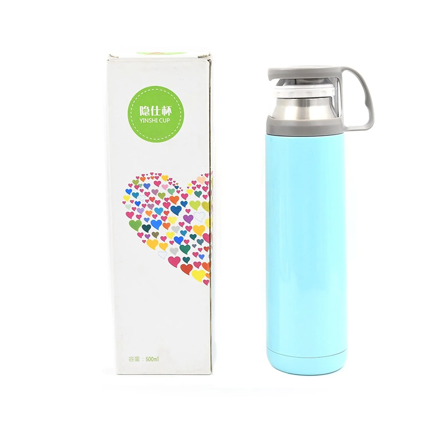 Eco-Friendly Stainless Steel Kids Water Bottle - 500ml, Leak-Proof Design for Office, Gym, Home, Kitchen, Trekking, and Travel.