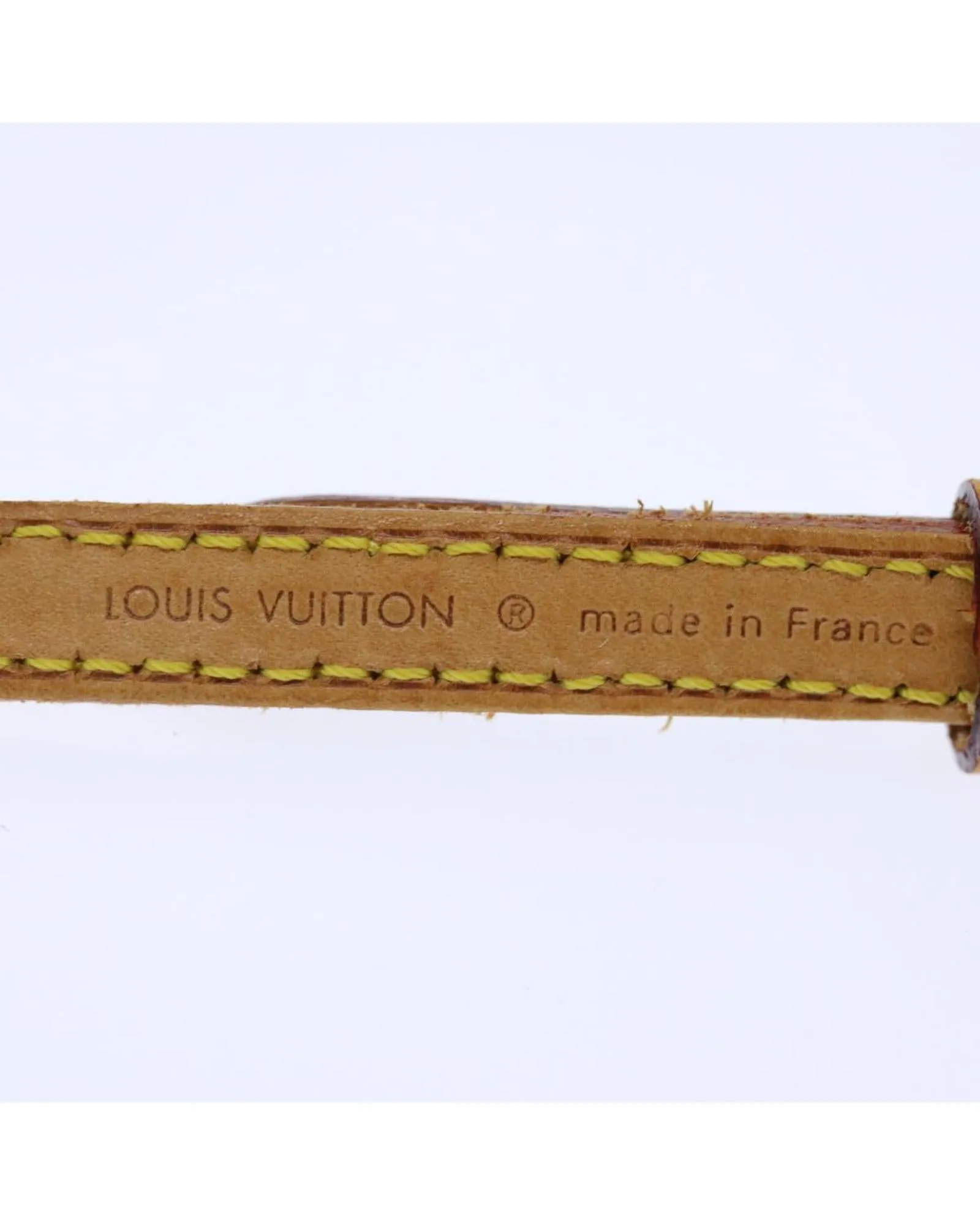 Adjustable Beige Leather Shoulder Strap - 40.2-47.2 by Louis Vuitton