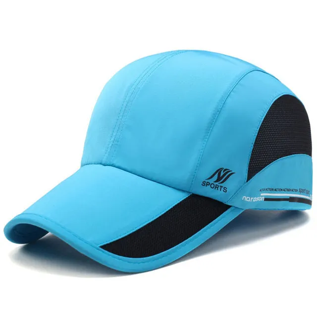 [AETRENDS] 2017 Summer Waterproof Mesh Cap Men's Baseball Cap Women Sun Hats Quick-Drying Breathable Caps Z-5077