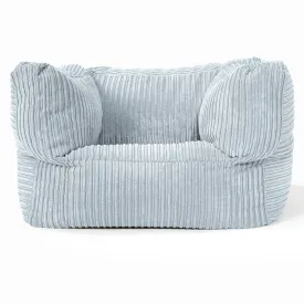 Albert Bean Bag Armchair - Cord Baby Blue