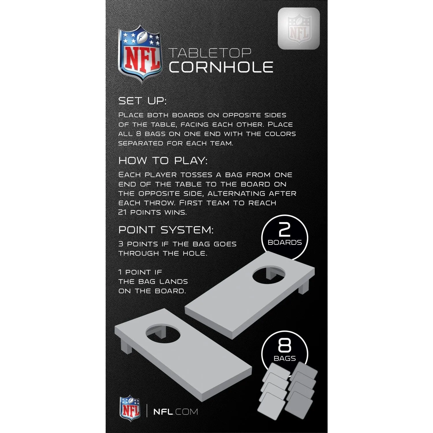 Baltimore Ravens - NFL Tabletop Cornhole