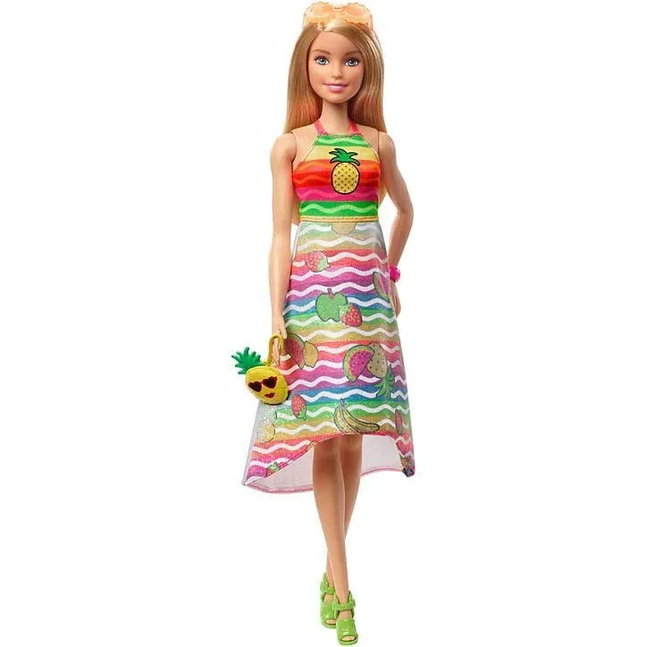 Barbie Crayola Rainbow Fruit Surprise Doll