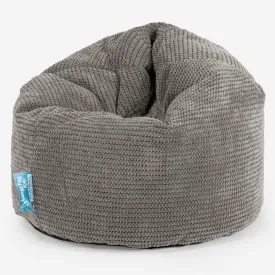 Children's Bean Bag 2-6 yr - Pom Pom Charcoal Grey