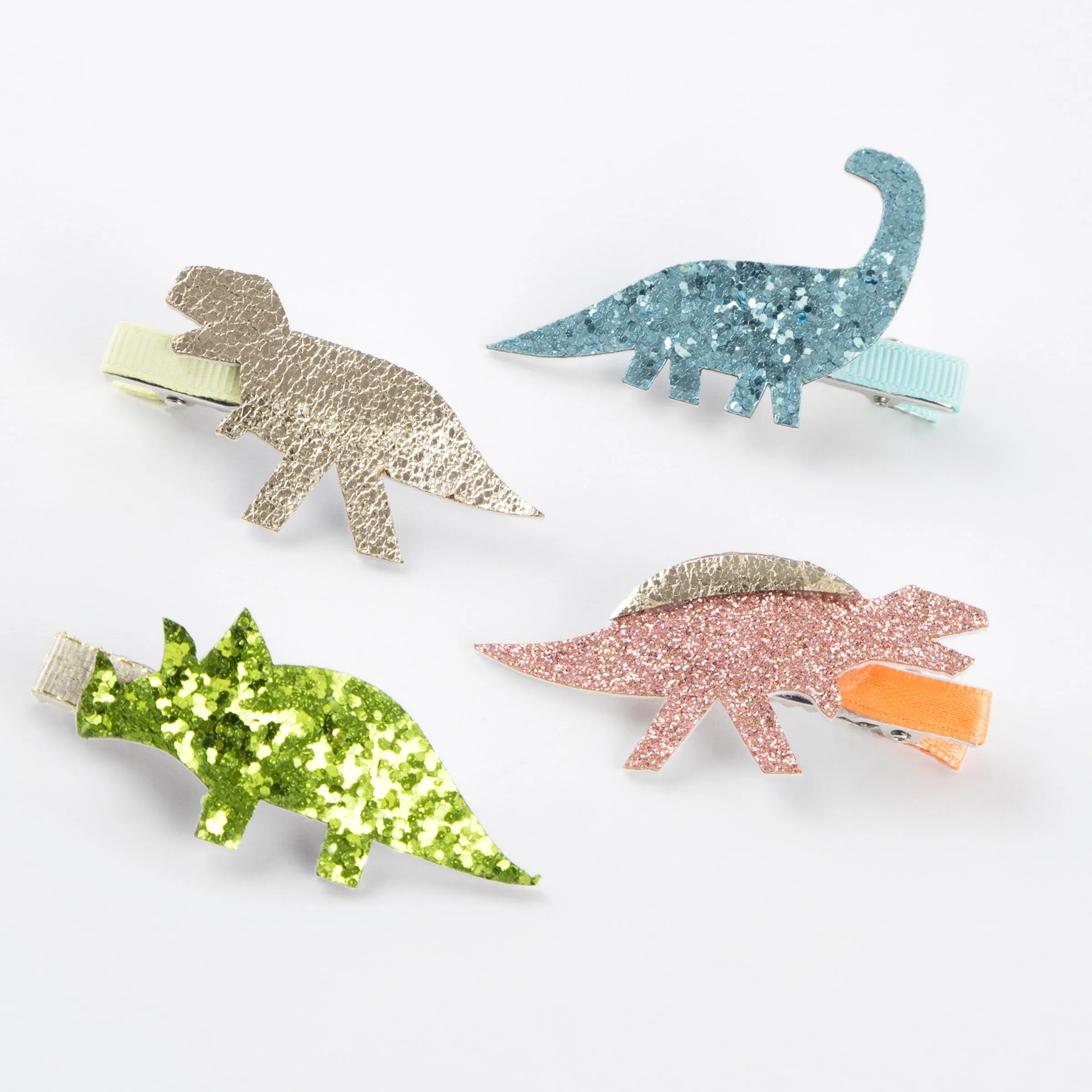 Dino Hair Clips (x 8)