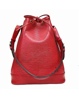 Epi Leather Noe Shoulder Bag in Castilian Red - Pre-Owned Luxury