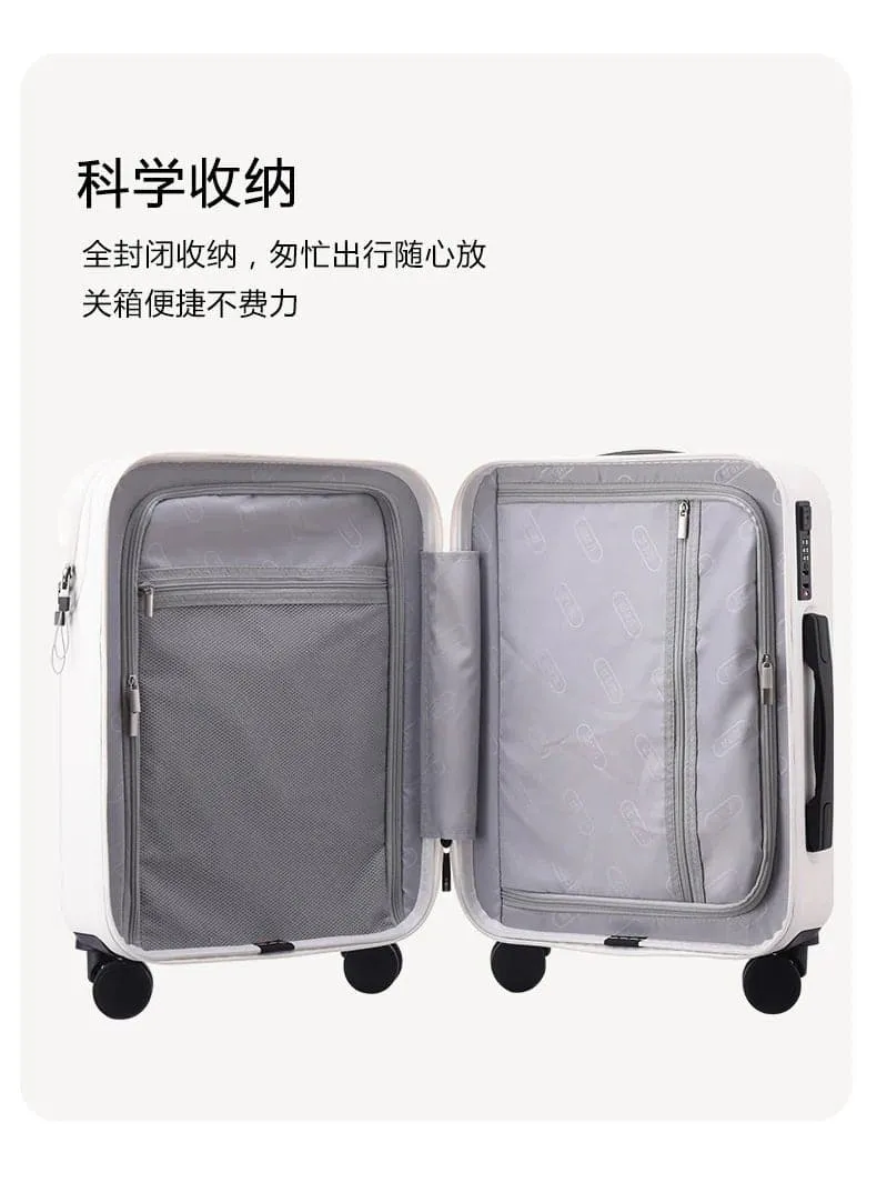 Front Open Suitcase - 55cm Height, Spinner Caster, 4.0kg Weight - kmikli 1685