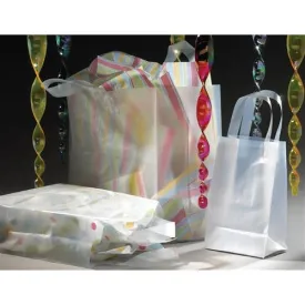 Frosted Retail Shopping Bags - 5" x 3" x 8"