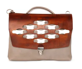 H Satchel lattice grey