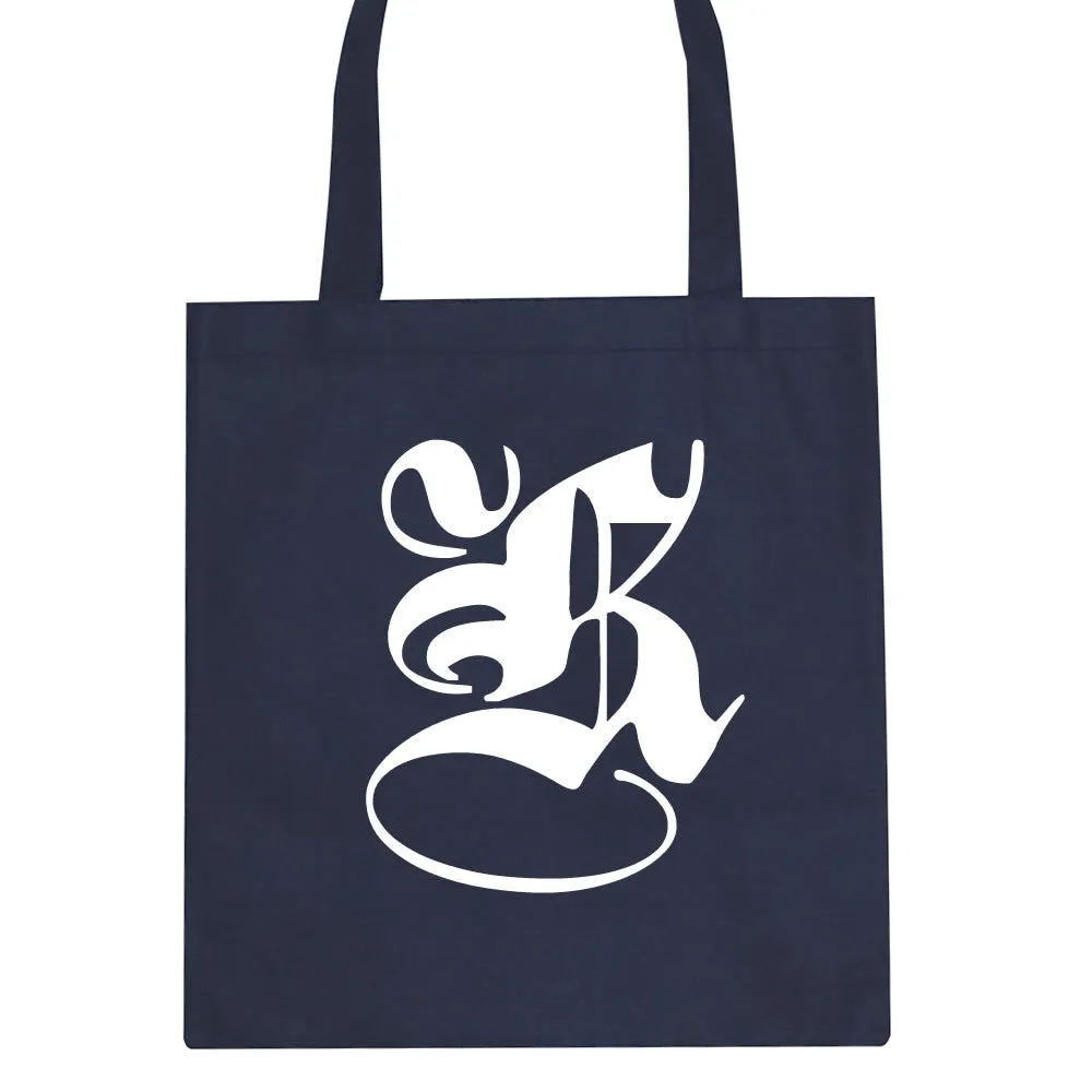 K Gothic Style Font Tote Bag