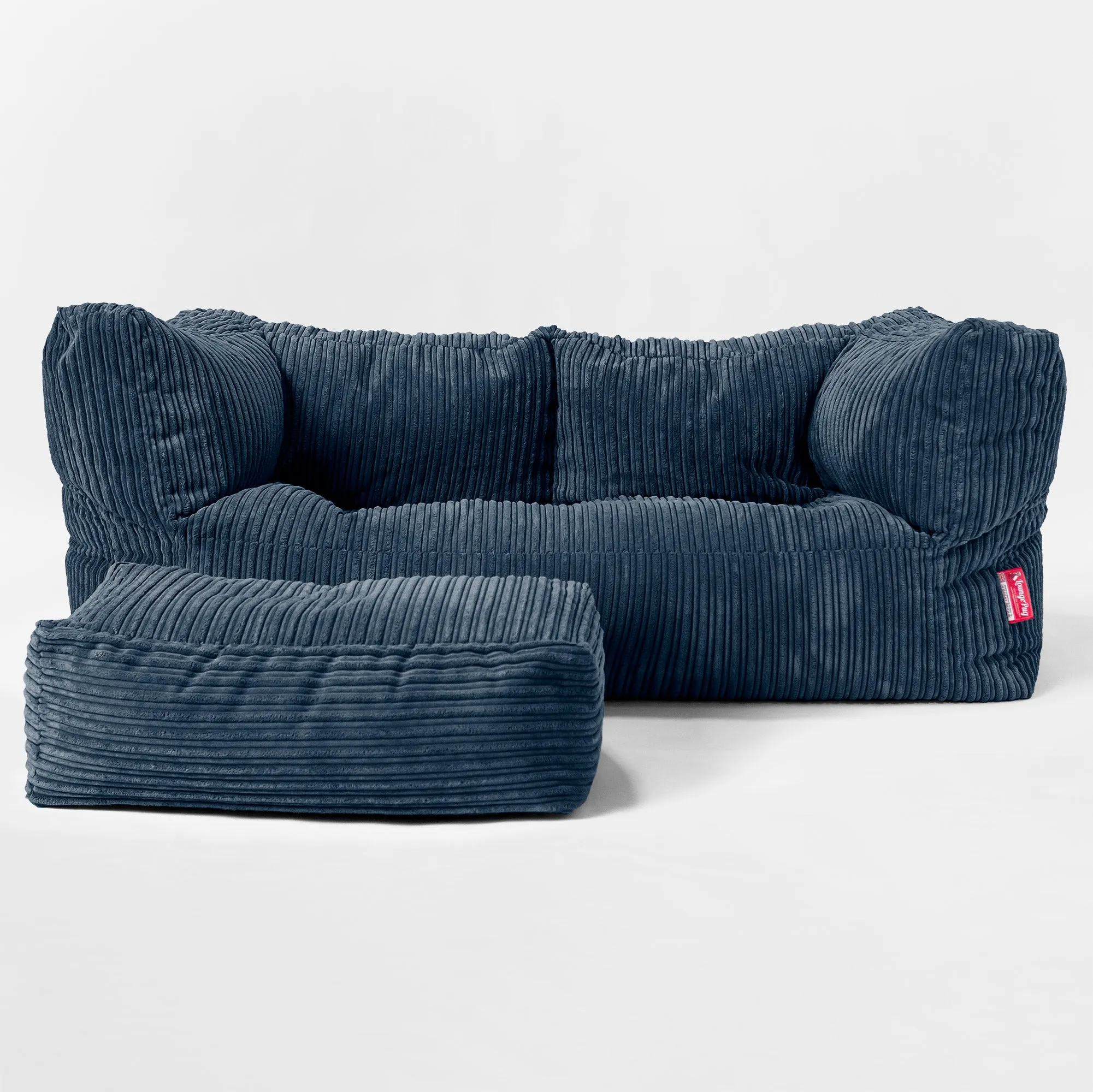 Kids Giant Albert Sofa 2 Seater 3-14 yr - Cord Navy Blue