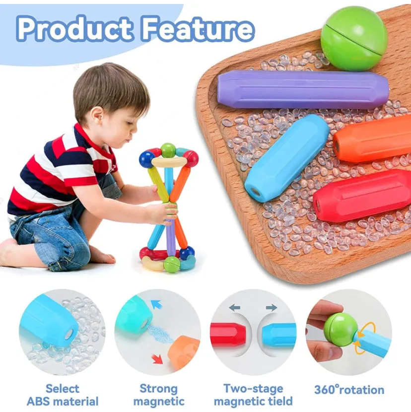 Magnetic Sticks, Building Blocks for Kids, Educational Learning Game 26 pcs