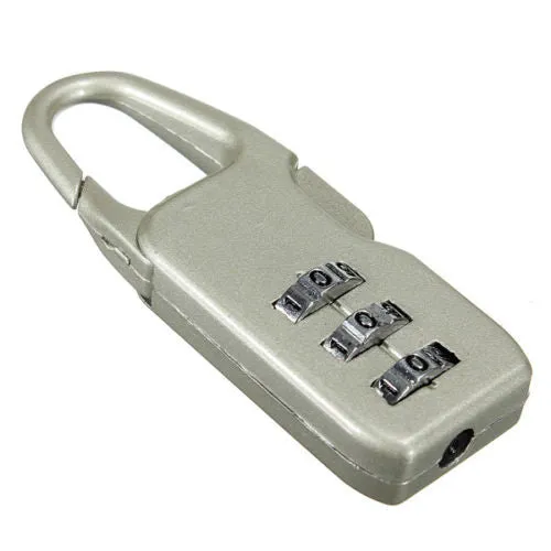 Mini Padlock Travel Suitcase Luggage Security Password Lock 3 Digit Combination