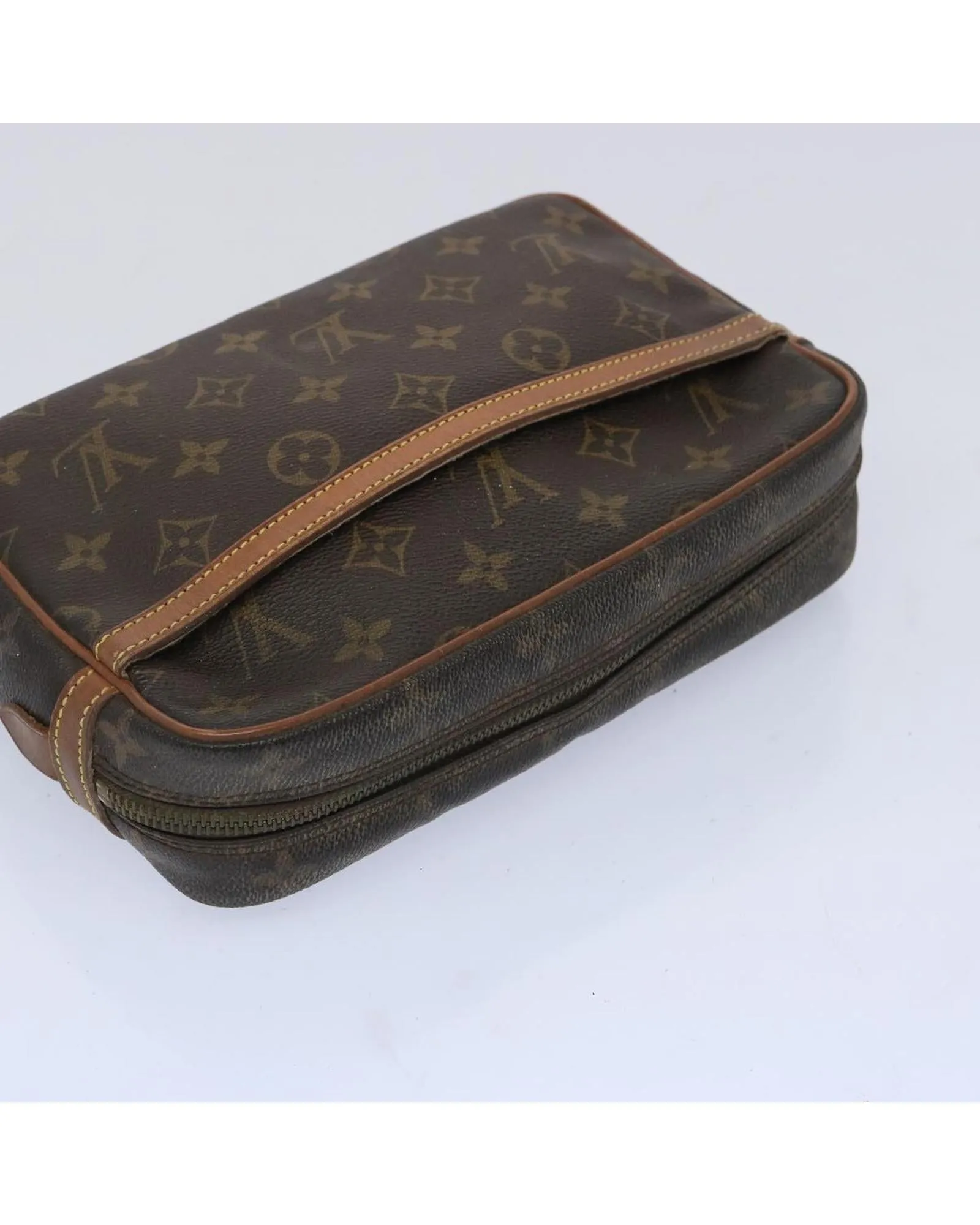 Monogram Canvas Clutch Bag with Accessories - Rank C