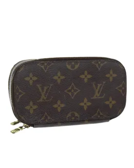 Monogram Canvas Cosmetic Pouch with Accessories - France Made