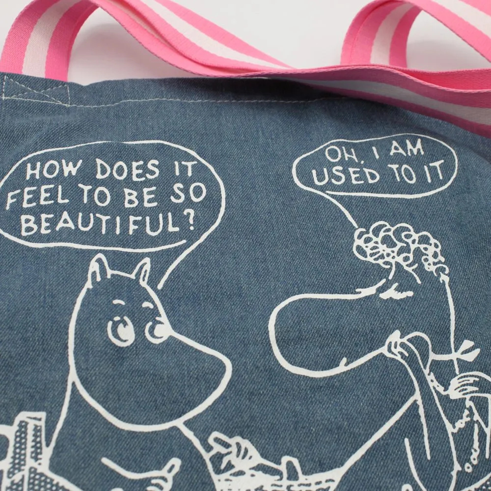 Moomin "So Beautiful" Denim Tote