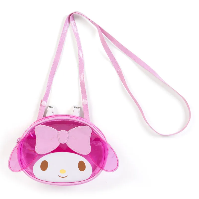 My Melody Diecut head Vinyl Crossbody Pouch