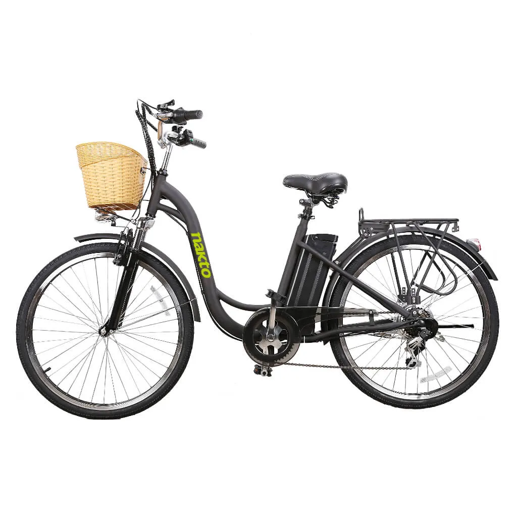 Nakto Camel City 26” Women’s Cruiser Electric Bike 36V 250-350W With Basket