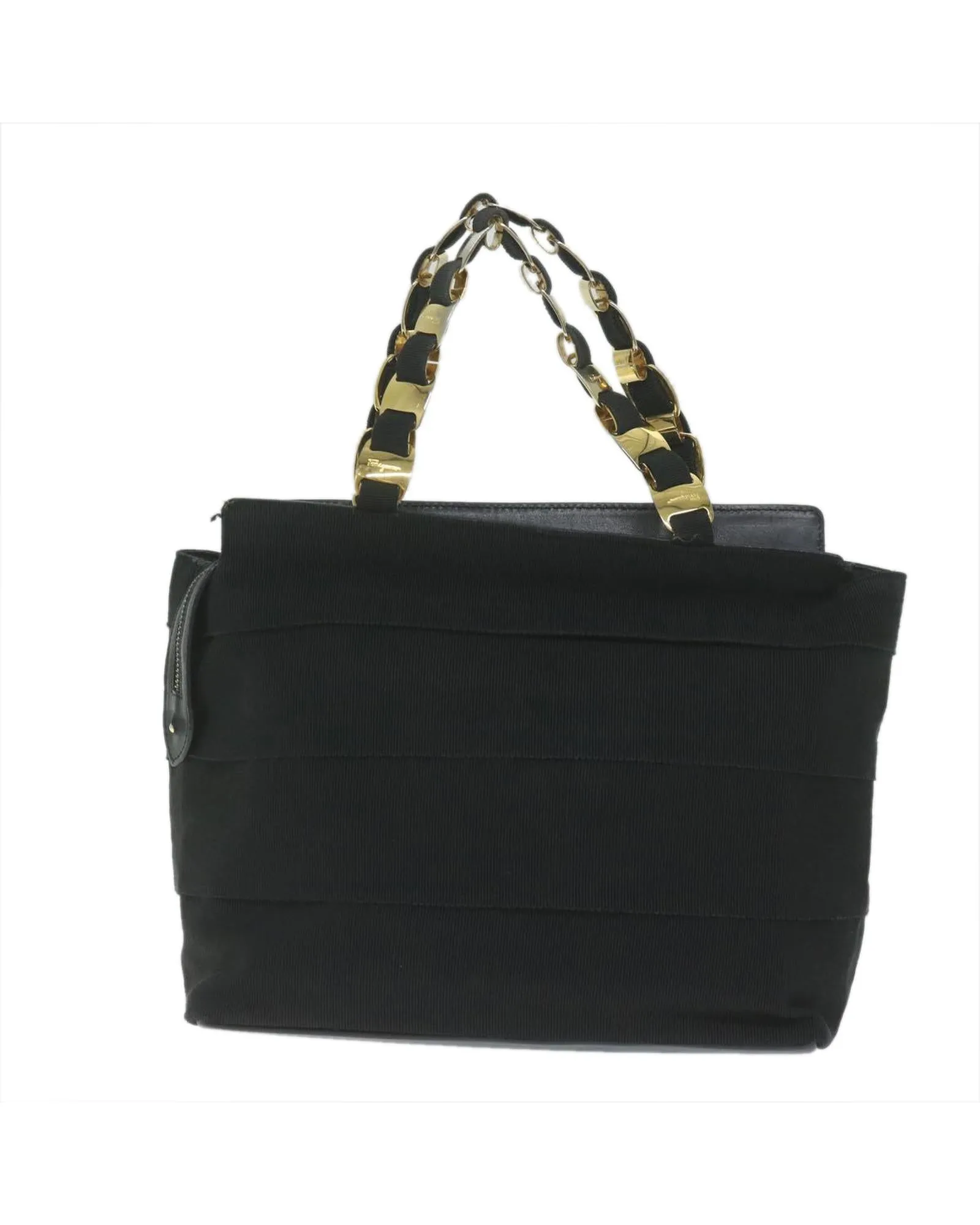 Nylon Black Hand Bag with Accessories - Made in Italy