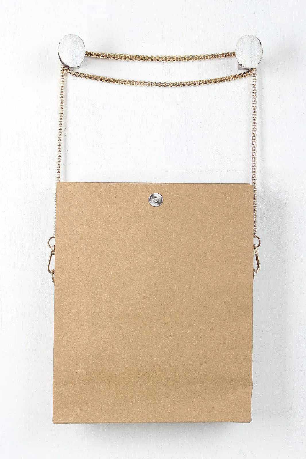 Paper Design Stud Detailed Bag