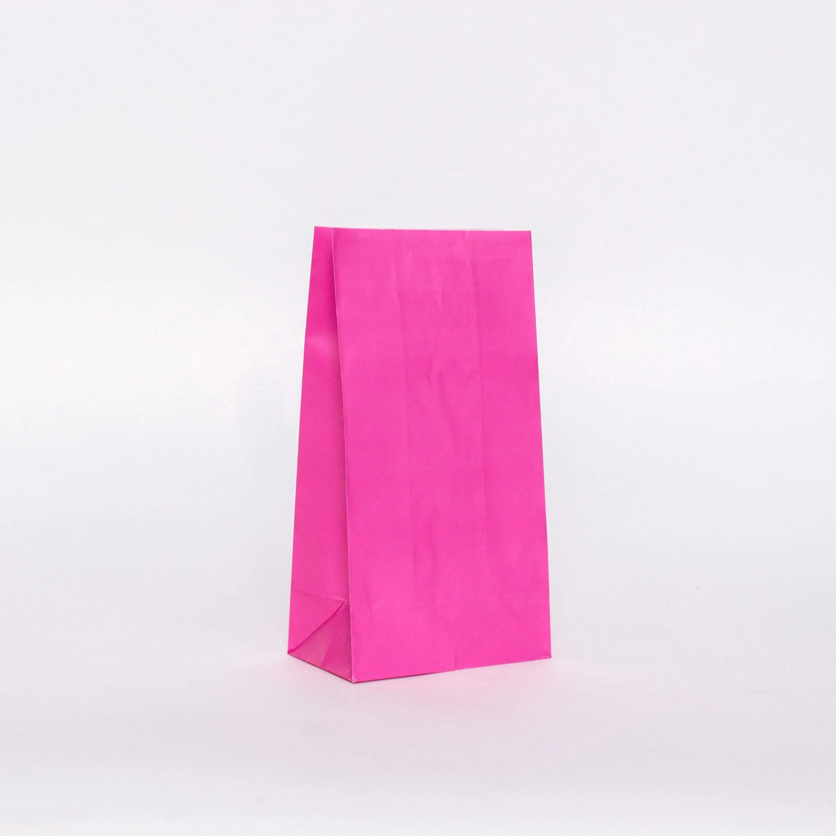 Plain Party Bags Hot Pink (12 Pack)