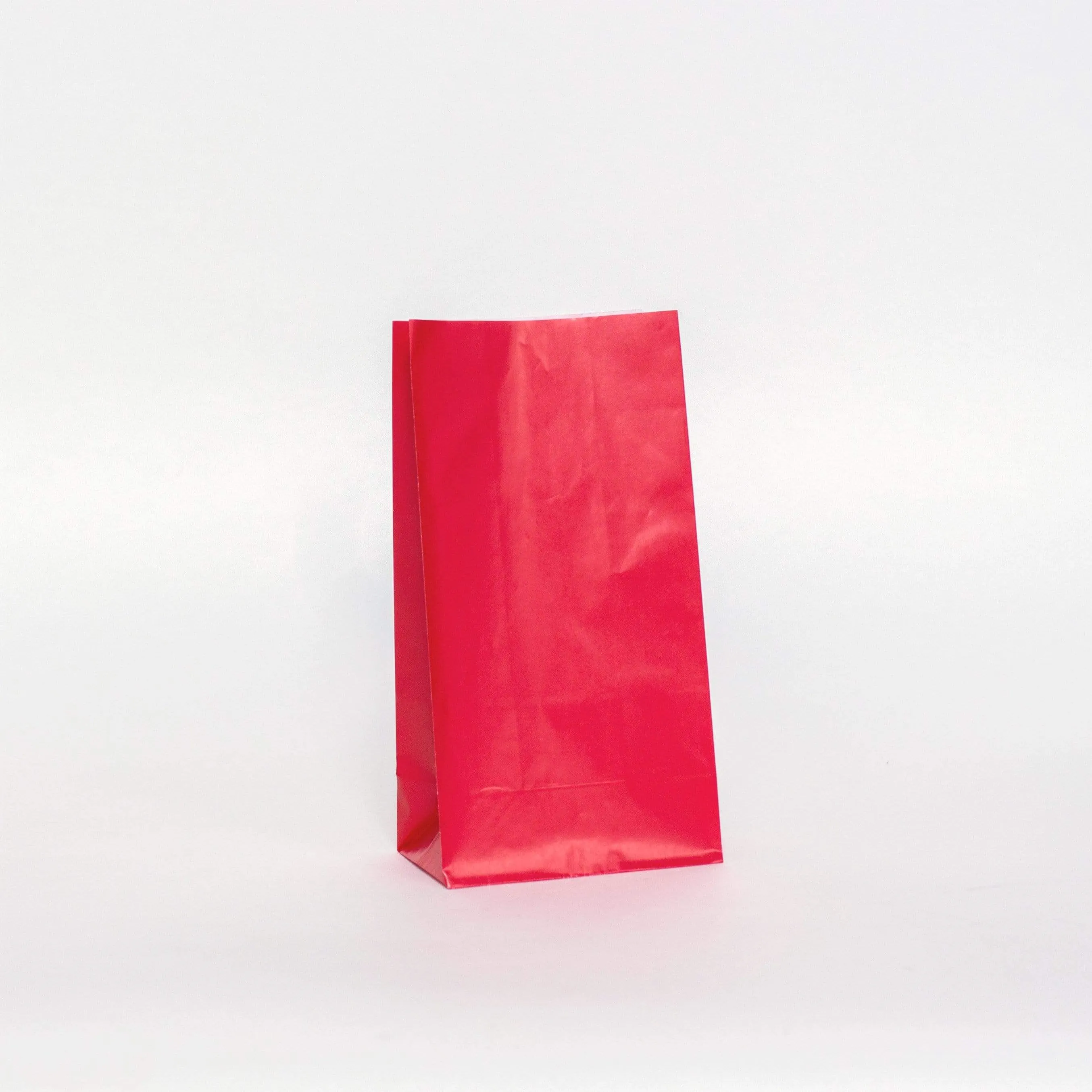 Plain Party Bags Red (12 Pack)