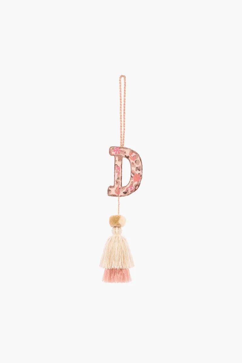 Rose Gold Boho Tassel with Alphabet Hanging