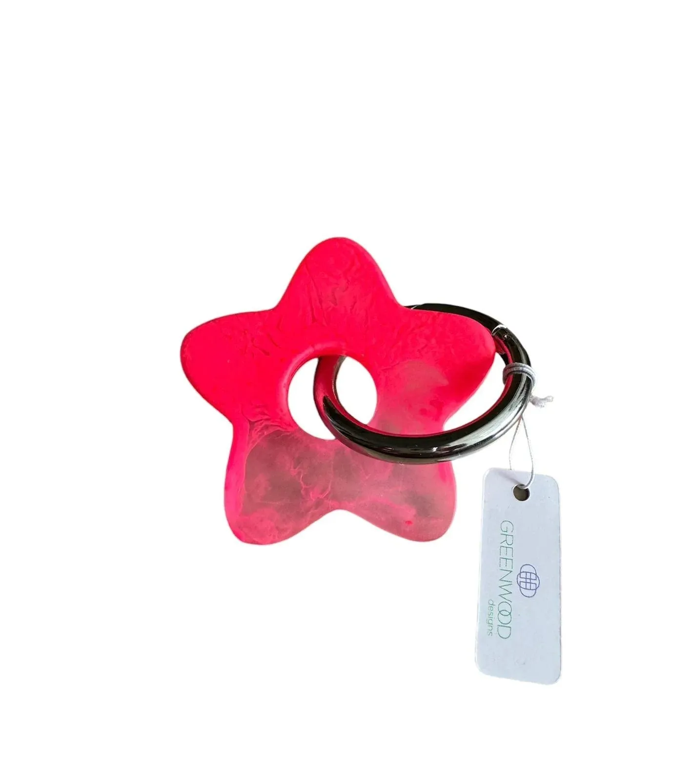 Star Resin Keyrings | Silver