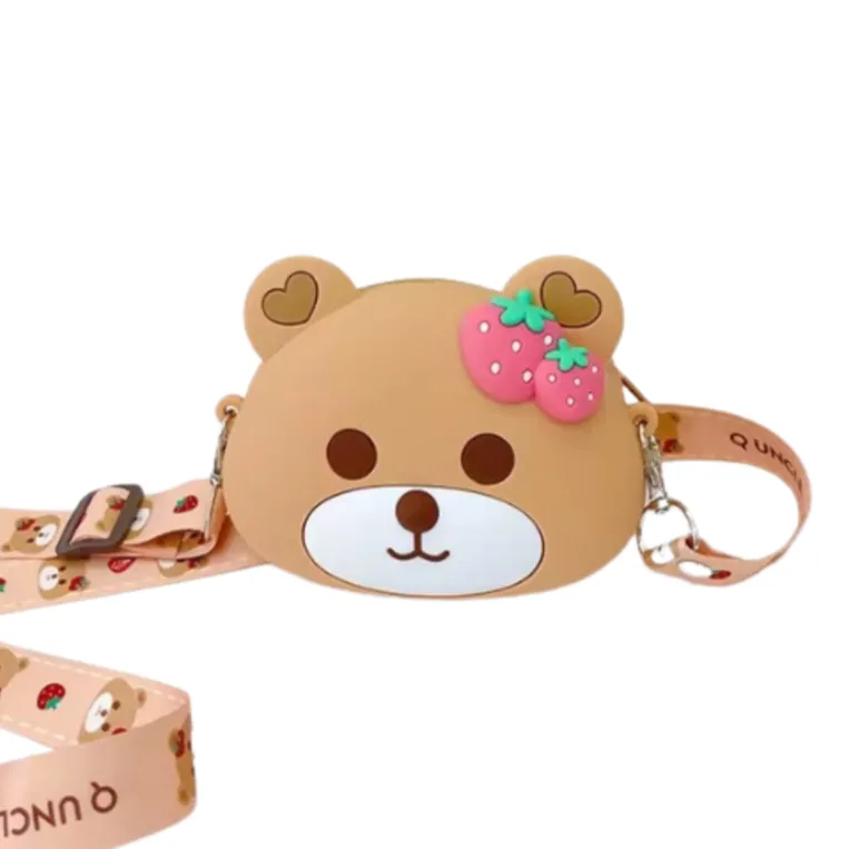 Strawberry Bear Kawaii Mini Purse