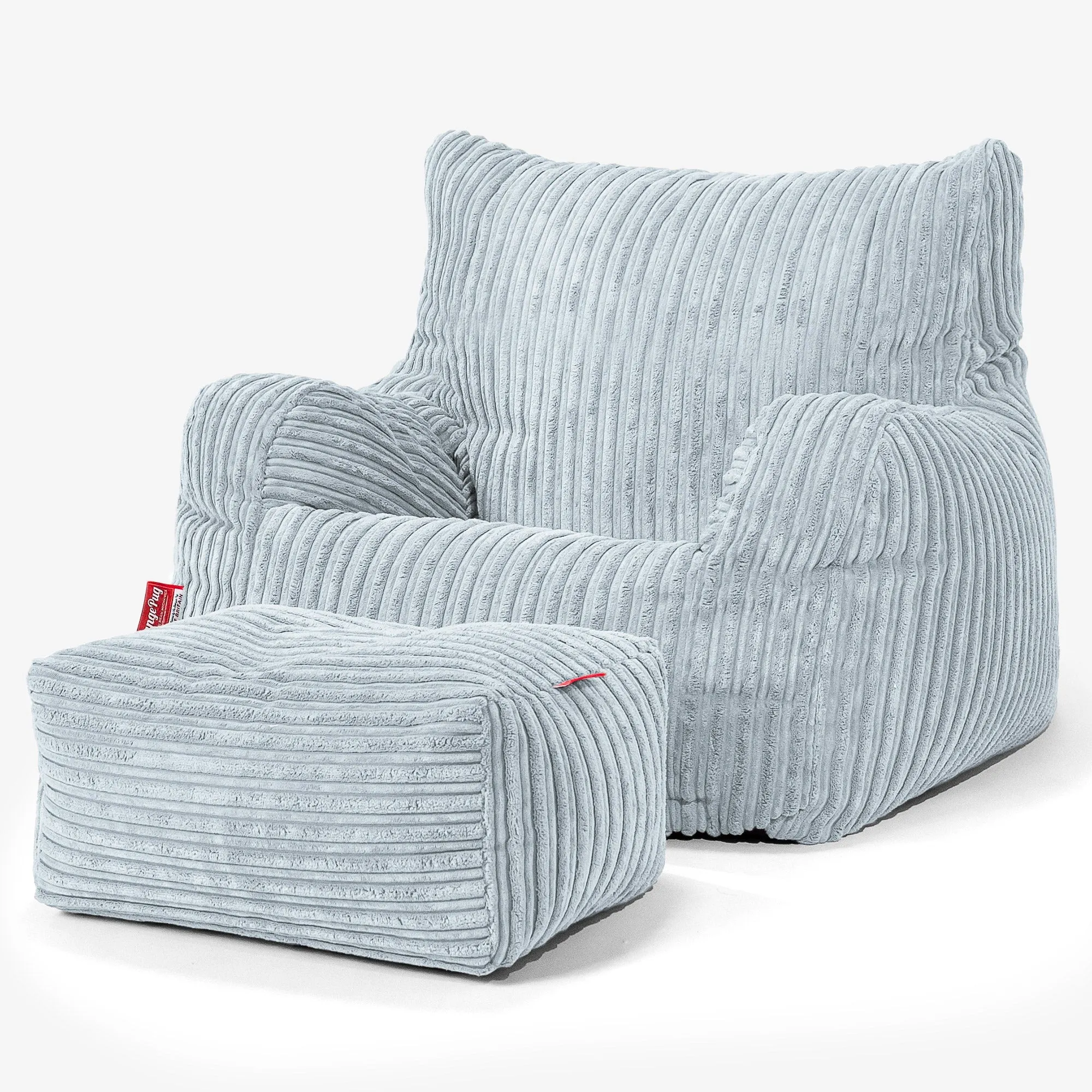 Teens Bean Bag Armchair 6-14 yr - Cord Baby Blue