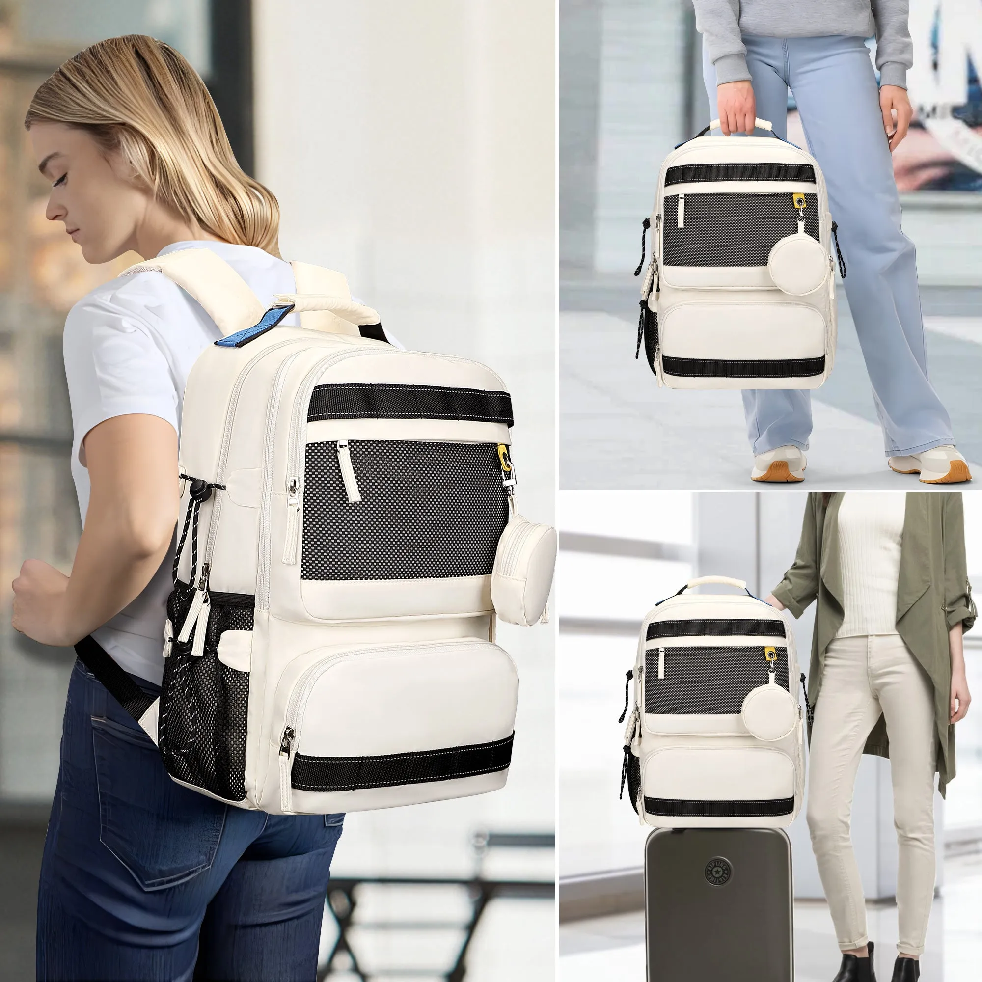 Travel Laptop Backpack for Women and Men Small Carry on Daypack