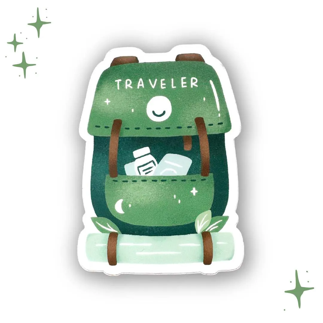 Traveler Backpack Vinyl Sticker