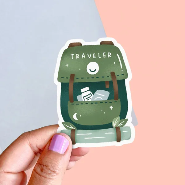 Traveler Backpack Vinyl Sticker