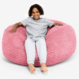 Ultra Comfy Kids Super Sized Bean Bag 6-14 yr - Cord Coral Pink