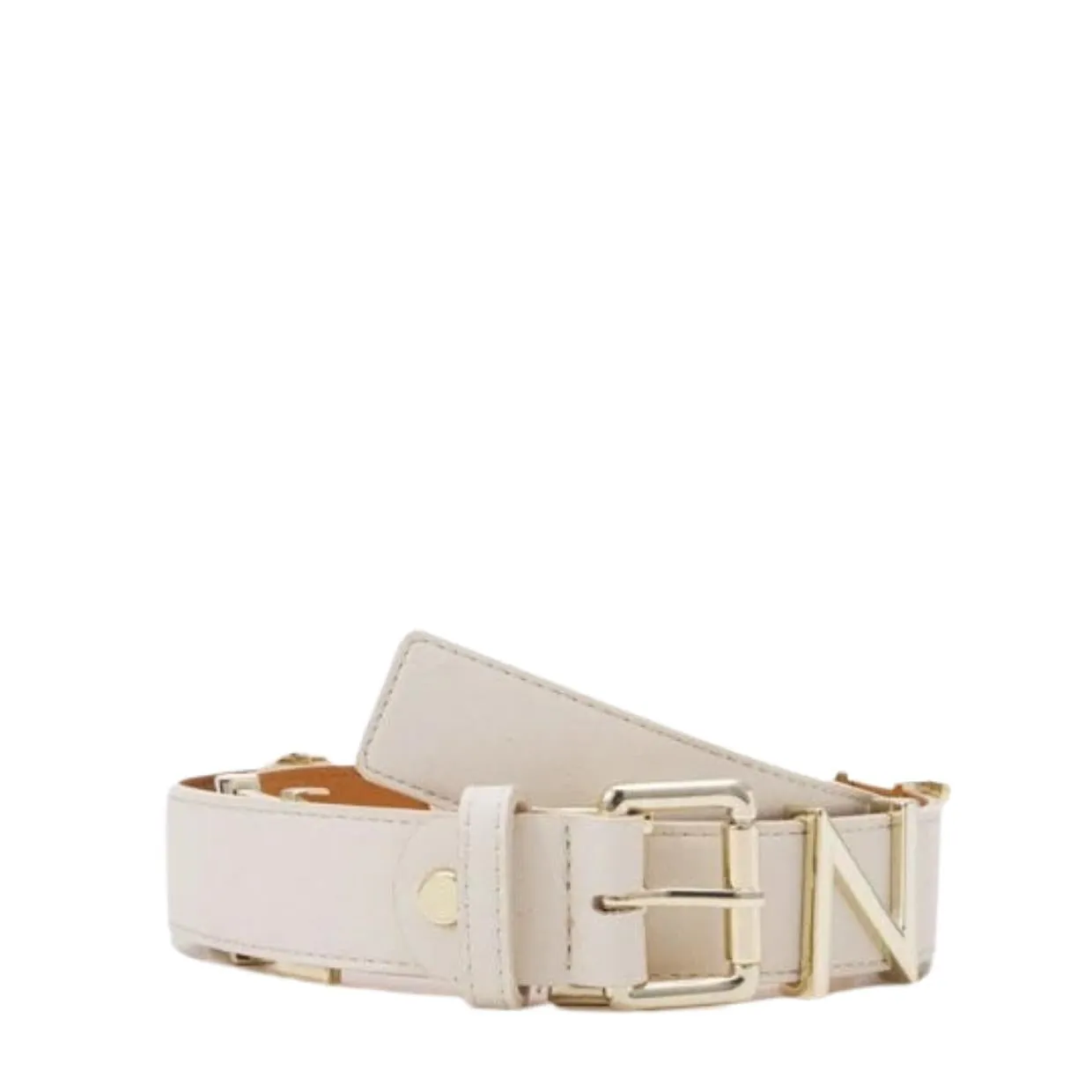 Valentino Bags Ecru Emma Winter Logo Belt