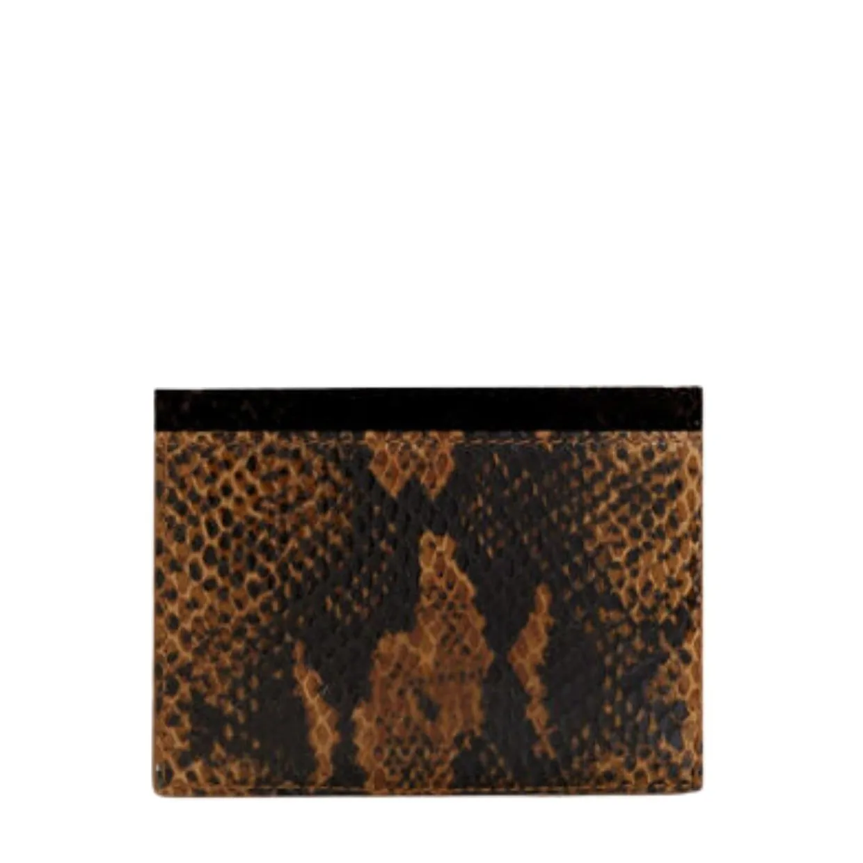 Vivienne Westwood Snake Leather Flat Card Holder