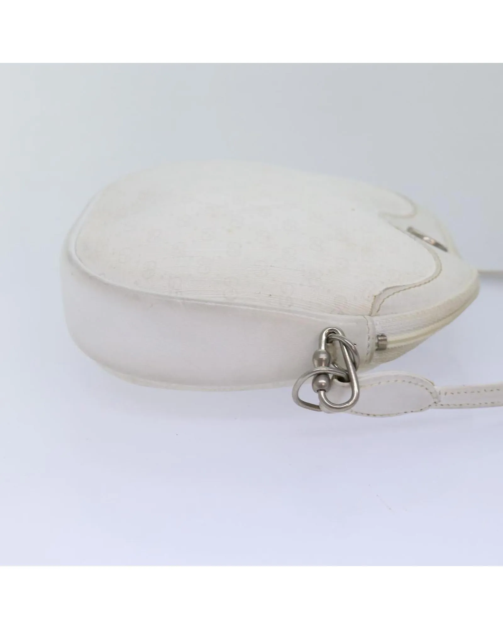 White Micro GG Supreme Shoulder Bag in PVC Leather by Italian Designer