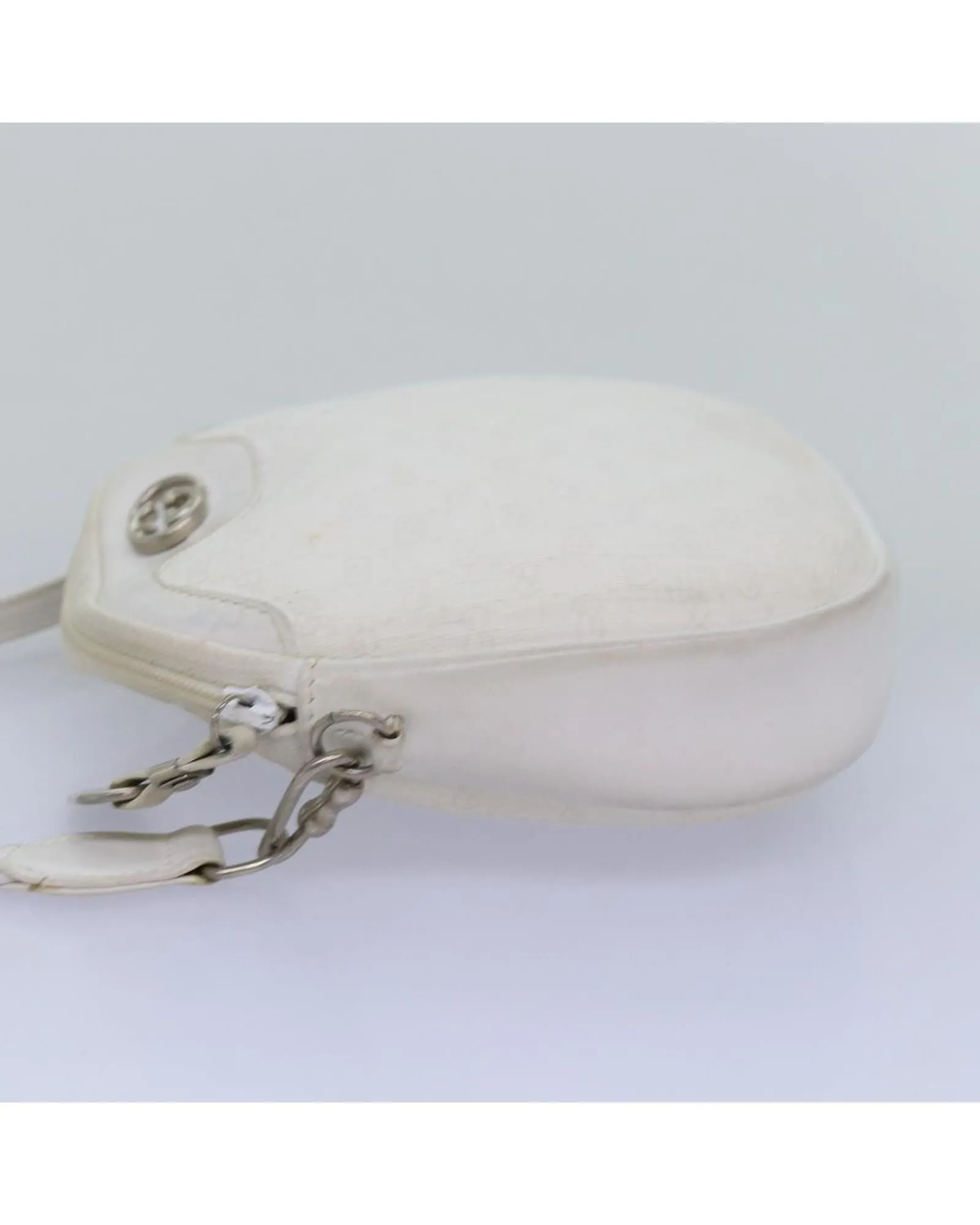 White Micro GG Supreme Shoulder Bag in PVC Leather by Italian Designer