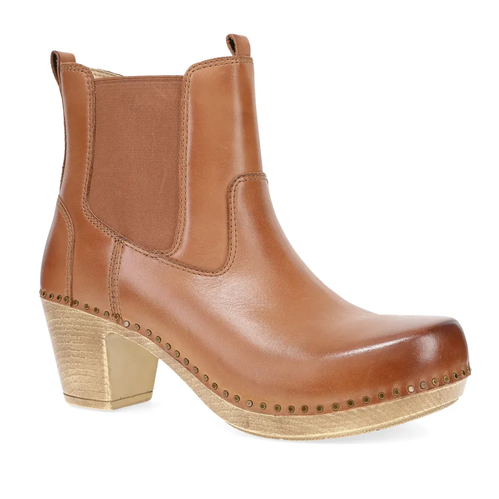 Women's Dansko Shayna Boot Color: Luggage Burnished Calf