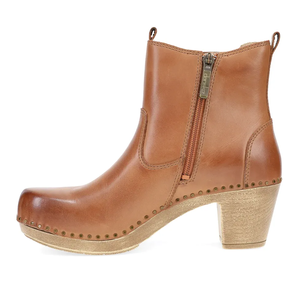 Women's Dansko Shayna Boot Color: Luggage Burnished Calf